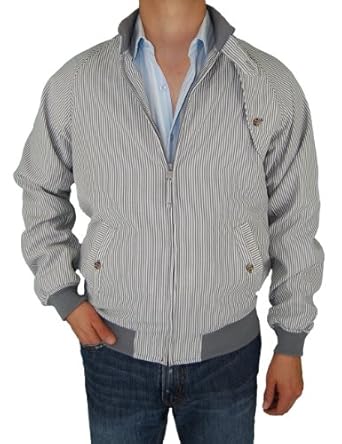 Stay Cool with a Summer Coat Seersucker Cotton Modern Sport Coat Gray White Stripe