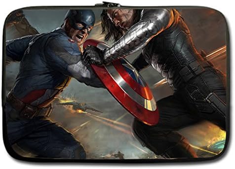customartsdiy Captain America Custom Printed Twin Sides 15" Sleeve for Macbook Pro