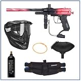 Spyder Pilot ACS Paintball Marker Package Red Combo B