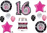 Sweet 16 Sixteen Zebra Cake BIRTHDAY PARTY Balloons Decorations Supplies Sweet 16 Sixteen Zebra Cake BIRTHDAY PARTY Balloons Decorations Supplies