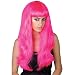Pink Beauty Fancy Dress Party Wig by Wicked