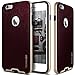 iPhone 6 Plus Case, Caseology® [Envoy Series] Premium Leather Bumper Cover [Cherry Oak] [Leather Bound] for Apple iPhone 6 Plus (2014) & iPhone 6S Plus (2015) - Cherry Oak