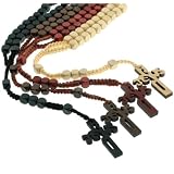 Knotted Wooden Rosary with the name 