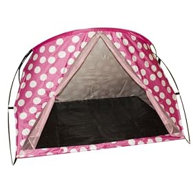 Large Family Beach Cabana - Pink Polka Dots