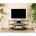Design TV-Rack,TV Tisch,Fernsehtisch Schwarzglas-Look