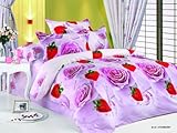 Arya Milk-Strawberry - Duvet Cover Bed in Bag - Full / Queen Bedding Gift S ....