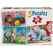 Playful Kittens Puzzles 3-pk.