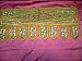 Mettalic Brown Yellow Beads Sari Toran Wall Tapestry Topper Valance 36"
