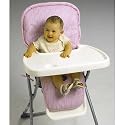 NoJo Stripe Highchair Pad - Pink
