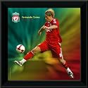 Fernando Torres Framed 12x12" (305mmx305mm) 2008 Season Dynamic Action Print, Liverpool FC