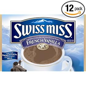 Swiss Miss Hot Cocoa Mix, French Vanilla, 8-Ounce Boxes (Pack of 12)