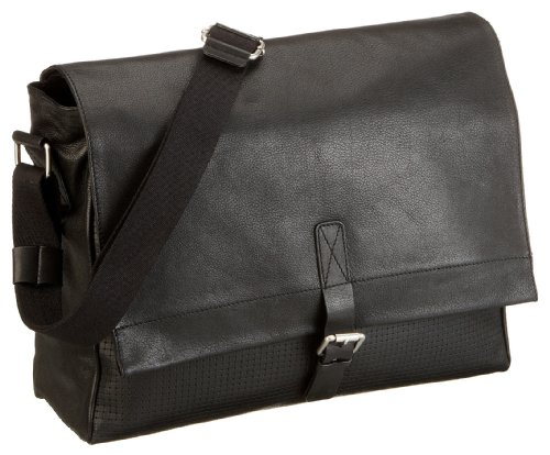 Bodenschatz Messenger Bag A4 8-242 PE 01, Herren Umh&auml;ngetasche, schwarz, (black), 39x8x35