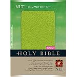 Holy Bible: New Living Translation, Tutone Green Apple/Hot Pink, Leatherlike, Compact book cover