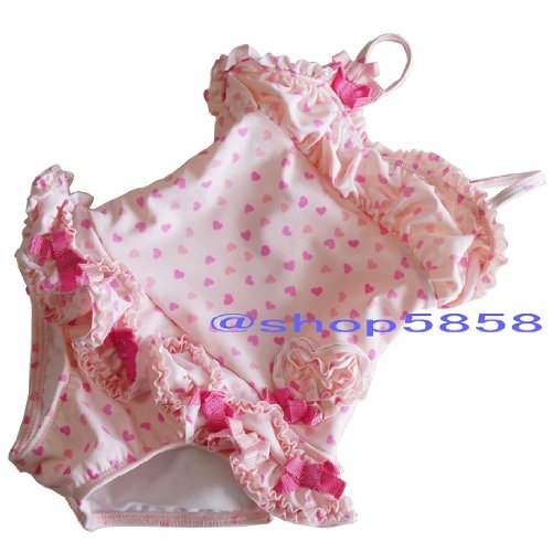 ケイトマック KATE MACK  heart&ribbon ベビー キッズ 子供 ワンピース 水着 スイム  2T～6X(95cm～130cm) (5(110cm))