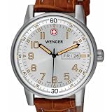 Wenger® Commando Day Date XL Watch, Mens Silver Dial