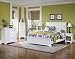Home Styles Naples Queen Panel Bed 3 Piece Bedroom Set in White