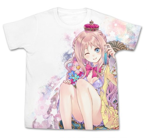 Atelier Meruru: The Alchemist of Arland 3 Atelier Meruru Full Graphic T-Shirts (White)-image