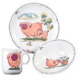 Seltmann Weiden  001.654561 Kinder-Set 3-tlg. Compact Piggeldy & Frederick