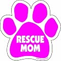 Imagine This 5-12-inch By 5-12-inch Rescue Mom Paw Car Magnet Pink from Imagine This Company