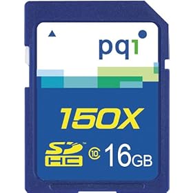PQI SDHC 16GB Class10 150X Flash Memory Card