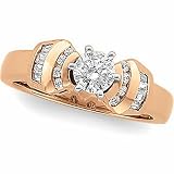 14K Rose Gold Diamond Engagement Ring - 0.70 Ct.