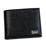 【DOLCE＆GABBANA　ドルチェ&ガッバーナ】 ロゴプレート付き 二つ折り財布 ブラック BP0457 A3A73 8B956 並行輸入品 ドルチェ