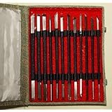 Set of 12 Stone Carving Chisels/Knives
