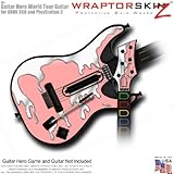Chrome Drip on Pink Skin fits Band Hero, Guitar Hero 5 & World Tour Guitars ....