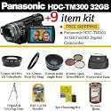 Panasonic HDC-TM300 32GB Full HD Camcorder With Dream Accessory Package Includes 16GB Memory, Wide Lens, Telephoto Lens, Filter Kit, Tripod, Case + More