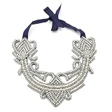 Grand Motif Silver Collar
