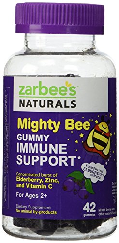 Pack of 2 - Zarbees Mighty Bee Gummy - Elderberry - 42 ct