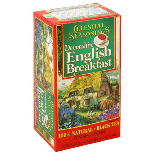 Celestial Seasonings Black Tea, Devonshire English Breakfast, Tea Bags, 20-Count Boxes... by Celestial Seasonings