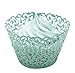 BETOP HOUSE Vine Lace 50-Piece Cupcake Wrappers, Blue