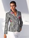 Jacquardblazer schwarz/silberfarb