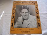 DANCING WITH TEARS IN MY EYES RUDY VALLEE 1930 SHEET M FOLDER 442 SHEET MUSIC