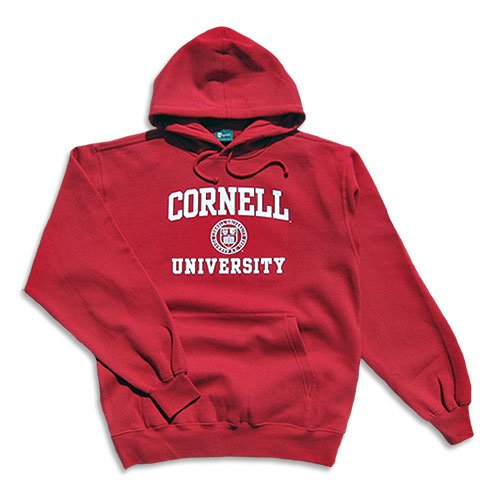 Cornell - Crest - Hooded Sweatshirt (Red)
