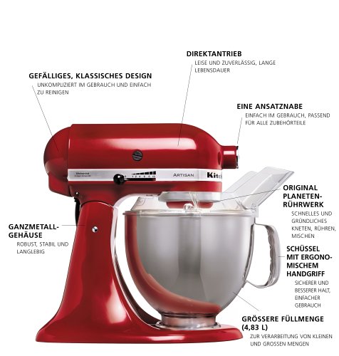 KitchenAid Küchenmaschine Artisan blau  5KSM150PSEBU KitchenAid Küchenmaschine Artisan blau  5KSM150PSEBU