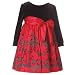 Infant Toddler Girls Holiday Dress RED GLITTER FLORAL BONNIE JEAN Girl 12M-4T