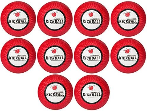 Red Underdog Kickball, 10" [Pack of 10]
