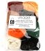Wool Roving 12''-Yel/Brn/Orn/Wht/Blk/Grn/Tan/Rst
