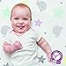 Mum n Me Fitted Crib Sheet for Baby Boys & Girls, Soft Organic Cotton Muslin, Standard Size