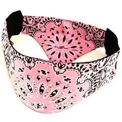 Choptop Bandana Head Doo Wrap Scarf Biker Crystal Pink