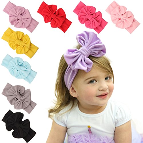 Binmer(TM)New Children Big Bow Girls Headband Baby Hairband Kids Head Wraps