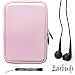 Pink Carbon Fiber Durable Slim Protective Eva Storage Cover Cube Carrying Case with Mesh Pocket For The Tegra 3 packed ASUS Eee Pad MeMO Android 7″ Tablet + Includes a Crystal Clear High Quality HD Noise Filter Ear buds Earphones Headphones 3.5mm Jack 370T
