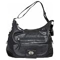 Front Pocket Fashion Shoulder Bag Black