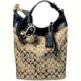 AUTHENTIC COACH BLEECKER SIGNATURE LARGE DUFFLE 11438 (Khaki/Black)
