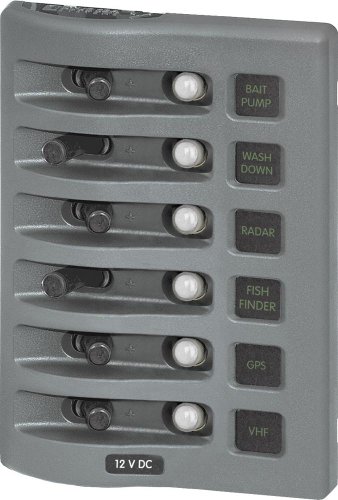PANEL WD 12VDC CLB 6 POS GRAY