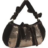 Whiting and Davis Velvet and Metal Mesh Small Hobo