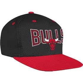 Chicago Bulls Adidas NBA Name & Logo Snap Back Hat