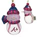 Atlanta Braves MLB All-Star Light-Up Acrylic Snowman Ornament (3\